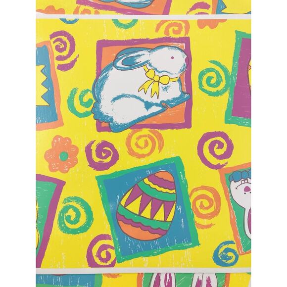 5 Vintage Sultan's Linens Vinyl Placemats Easter Bunny Rabbit Eggs Chicks Flower - Picture 6 of 10